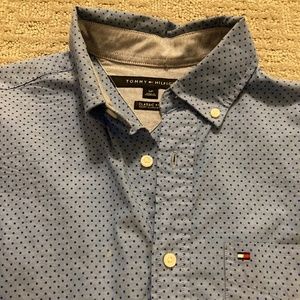 Blue button down